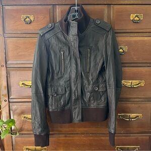 Zara TRF Leather Jacket